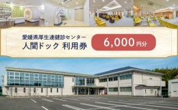 【ふるさと納税】人間ドック 利用券 6,000円分 愛媛県厚生連健診センター 愛媛県 松山市