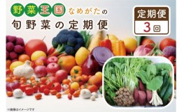 【ふるさと納税】CU-132　【3ヶ月定期便】野菜王国なめがたの旬野菜の定期便（さつまいも入り）