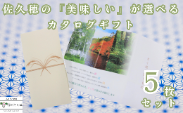 【ふるさと納税】佐久穂の「美味しい」が選べるカタログギフト〔CH-00-5〕ギフト５枚