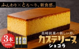 【ふるさと納税】長崎カステリーヌ・ショコラ（3個セット） スイーツ デザート ギフト 贈答 冷凍 長崎 長崎市/タナカヤ [LJK008]