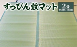 【ふるさと納税】八代市 い草 すっぴん敷マット 2畳 190cm×180cm 熊本県産