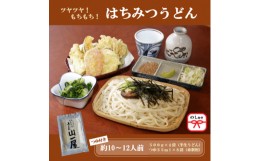 【ふるさと納税】＜のし付き＞はちみつうどん500g×4袋 約10〜12人前(半生うどん)【1430847】