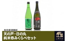 【ふるさと納税】日本酒 天の戸・日の丸純米呑みくらべセット 720ml×2本