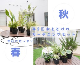 【ふるさと納税】BS150_年２回お届けのガーデニングセット　春・秋お届け　花 苗 植物 家庭菜園 花壇 プランター