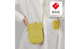【ふるさと納税】豊岡鞄　ミニポシェット　CITG-022　ピスタチオ