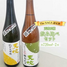 【ふるさと納税】【The SAGA 認定酒】天吹2種飲み比べセット（純米大吟醸50/特別純米酒60 各720ml×1）【アスタラビスタ】 [FAM022]