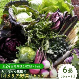 【ふるさと納税】【6品 / 24回定期便】あいちゃん農園の「イタリア野菜」セット（ショート） [FAA015]