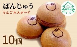 【ふるさと納税】ぱんじゅう リンゴカスタード味 10個入り 5000円