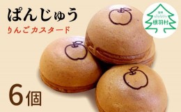 【ふるさと納税】ぱんじゅう リンゴカスタード味 6個入り 4000円