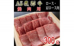 【ふるさと納税】『A5等級』飛騨牛焼肉用300g　ロース又は肩ロース肉【1432054】