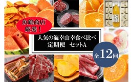 【ふるさと納税】人気の海幸山幸食べ比べ セットA 【定期便全12回】【魚鶴商店厳選】