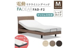 【ふるさと納税】フランスベッド ファディアF2（電動リクライニングタイプ）  電動ベッド専用マットレス セミダブル 　ナチュラル（KNA）