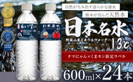 【ふるさと納税】モンドセレクション 受賞 くまモン ラベル 天然水 日本 めいすい13℃  600ml × 24本 | 飲料 清涼 水 名水 ウォーター 