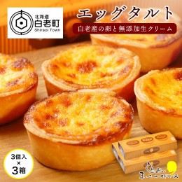 【ふるさと納税】エッグタルト3個入り×3箱セット