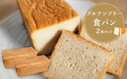 【ふるさと納税】【 プレーン 】 グルテンフリー 米粉パン(食パン)2本 セット