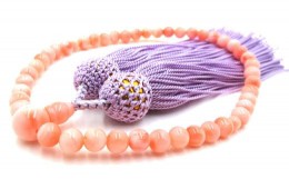 【ふるさと納税】ピンク珊瑚念珠数珠（fju-104）