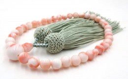 【ふるさと納税】ピンク珊瑚念珠数珠（fju-108）