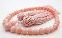 【ふるさと納税】ピンク珊瑚念珠数珠（fju-107）