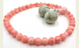 【ふるさと納税】ピンク珊瑚念珠数珠（fju-109）