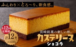 【ふるさと納税】【全12回定期便】長崎カステリーヌショコラ 1本 スイーツ デザート ギフト 贈答 冷凍 長崎 長崎市/タナカヤ [LJK014]