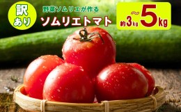 【ふるさと納税】訳あり ソムリエトマト 約3kg〜5kg | 野菜 やさい トマト とまと 銀賞 熊本県 玉名市