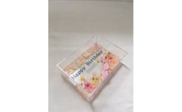 【ふるさと納税】ハーバリウムプレート Happy Wedding （オイル少量タイプ） ピンク ／ kanon インテリア プリザーブドフラワー ドライフ