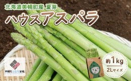 【ふるさと納税】[先行受付]2023年産 ハウスアスパラ(夏芽)2Lサイズ 約1kg【配送不可地域：離島】 ふるさと納税 人気 おすすめ ランキン