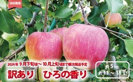 【ふるさと納税】[No.5657-3759]訳あり ひろの香り 約5kg（約11〜18玉）《田田農園》■2024年発送■※9月下旬頃〜10月上旬頃まで順次発送