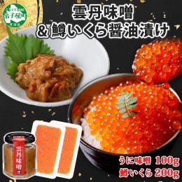 【ふるさと納税】2950. 雲丹味噌瓶 100g 鱒いくら醤油漬け 100g×2個 小分け ウニみそ うにみそ 雲丹 ウニ うに 味噌 みそ 瓶詰 ますいく