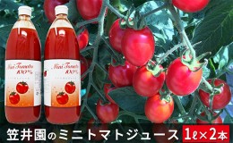 【ふるさと納税】ミニトマト「アイコ」で作ったトマトジュース2本セット