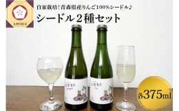 【ふるさと納税】さとうりんご園 シードル2種セット 各375ml