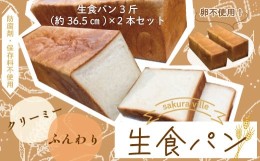 【ふるさと納税】R5-355．sakura ville特製 四万十の生食パン2本セット