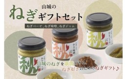 【ふるさと納税】京都山城 ねぎ ギフト セット ねぎベーゼ ねぎ味噌 ねぎジャム   ねぎ 味噌 ジャム ベーゼ 九条ネギ 野菜 料理 調味 料 