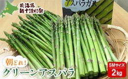 【ふるさと納税】グリーンアスパラSMサイズ2kg　※令和6年5月中旬〜6月中旬のお届け【12016】