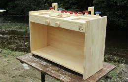 【ふるさと納税】手作り木製 ままごとキッチン KBM-W 099H2207