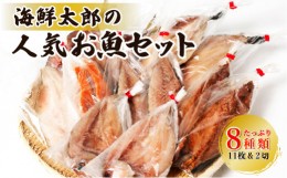 【ふるさと納税】海鮮太郎の人気お魚セット 干物 切り身 開き アジ ホッケ サバ サーモン 鯛