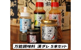 【ふるさと納税】万能調味料 漢ダレ（5本セット）胡麻 ポン酢 ラー油 海ドレ すたダレ 