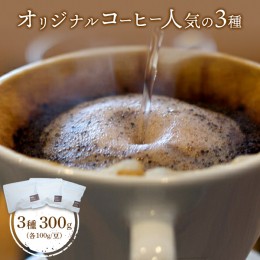 【ふるさと納税】ONUKI COFFEE人気の3種100g（豆）×3（DAILY・FRENCH・インドネシアマンデリン）【27001】