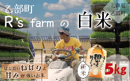 【ふるさと納税】＜北海道の米（５kg）〜もっちり柔らか！若い農家が作る新米〜＞