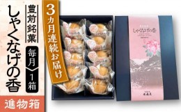 【ふるさと納税】【全3回定期便】【進物箱】しゃくなげの香 10個入り《豊前市》【武蔵屋】お中元 ギフト 贈り物 和菓子 [VBU020]