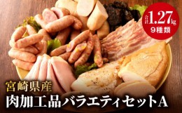【ふるさと納税】宮崎県産肉加工品バラエティセットA（合計1.27ｋｇ9種類）_M009-011
