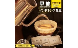 【ふるさと納税】【早苗】焙煎珈琲豆（インドネシア産　デカフェセット100g×3）粉