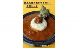 【ふるさと納税】徳島県産天然さざえカレー　２個セット