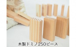 【ふるさと納税】ドミノ 木製 おもちゃ こだわりの木材でつくる！ 木製ドミノ 250ピース