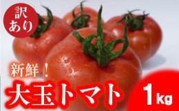 【ふるさと納税】【 期間限定 】 トマト 大玉 訳あり 1kg 野菜 産地直送 お試し 高糖度 リコピン ビタミンC 美容 ご自宅用 栄養 甘い お