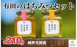 【ふるさと納税】はちみつ 有田のはちみつセット （みかん蜂蜜230g 百花蜜蜂蜜230g 各1本） 和歌山県産 産地直送 【みかんの会】