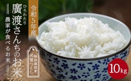 【ふるさと納税】【令和5年産】農家が食べるお米「廣渡さんちのお米」10kg 精米