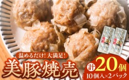 【ふるさと納税】五島産美豚使用！美豚の肉焼売10個×2パック [PEL054]