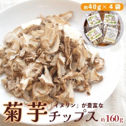 【ふるさと納税】菊芋 チップス 40g×4袋 160g 乾燥 キクイモ 舞鶴産 キク芋 ドライ 国産 乾燥野菜 野菜チップス 無添加