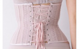 【ふるさと納税】【君津市製】Enchanted corset シレーヌ 桜貝（くすみピンク） Lサイズ 日本製 コルセット サイズ豊富 | コルセット 美